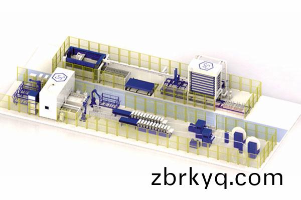 國內(nei)首條電(dian)纜託料架(jia)生(sheng)産(chan)線